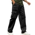 thumbnail image 7 of sususu Sweatpants Men Tall,Men's Summer Thin Embroidery Wide Leg Casual Pants Traditional Tang Suit Design Large Size Loose Comfortable Nine Style Trousers,Black,L, 7 of 7