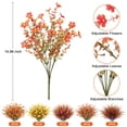thumbnail image 5 of Scidweet Artificial Fall Flowers for Outdoors, 20 Bundles Autumn Mix Fake Silk Flowers Faux Plants Fall Decorations for Indoor Home Yard Garden Thanksgiving Decor, 5 of 9