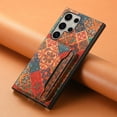 thumbnail image 2 of ELEHOLD for Samsung Galaxy S23 Ultra Leather Wallet Case,Cover with Retro Flower Pattern Built-in Card Slots Kickstand Shockproof Protective Phone Case for Samsung Galaxy S23 Ultra,Winter, 2 of 6
