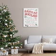 thumbnail image 2 of Official Santa's Rules Christmas List Holiday Graphic Art Gallery Wrapped Canvas Print Wall Art, 2 of 7