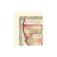 thumbnail image 4 of Historic County Map- Adams Brown Pike Counties Illinois - Campbell 1870 - Vintage Wall Art, 4 of 4