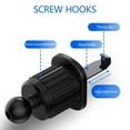 thumbnail image 4 of Car Mount Phone Holder Auto Clamping Hook Type Air Vent Mounted Cellphone Holder Automotive 360 Degree Rotating Stand, 4 of 8