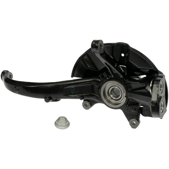 Dorman 686-379 Front Driver Side Steering Knuckle Kit for Specific Mazda Models, Black; Natural