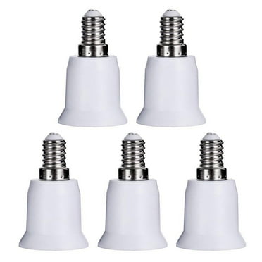 5PCS E14 to E26 E27 Adapter Bulb Base Adapter Converter Light Socket E12 to Medium Socket E26 E27 Converter