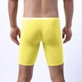 thumbnail image 3 of VgaVtl Boxers Men Big Mens Underwear Plus Size Fitness Long Breathable Boxer Briefs Solid Color Underpants,Yellow XL, 3 of 6
