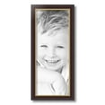 thumbnail image 2 of ArtToFrames 8x20 Inch Mahogany and Gold Slope Frame Picture Frame, This Brown MDF Poster Frame is Great for Your Art or Photos, Comes with Regular Glass (4447), 2 of 8