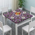thumbnail image 3 of Mandala Tablecloth Vintage Psychedelic Pattern Waterproof Squre Cover with Elastic Edges and Back for Meditation Room, 3 of 6