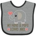 thumbnail image 3 of Inktastic My Nana and Papa Love Me Boys or Girls Baby Bib, 3 of 4