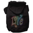 thumbnail image 4 of Pet, Dog  Cat Hoodie Rhinestone, "Technicolor Love", 4 of 10