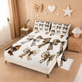 thumbnail image 2 of Erosebridal Leopard Print Bowknot Bed Sheets For Kids,Girls Cute Bows Cheetah Pattern King Sheets 4-Piece, 2 of 6
