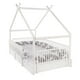 thumbnail image 1 of Duduk Cama Individual Chalet Blanco Individual Madera Duduk Cama Chalet Cercado Blanco Madera Montessori Individual, 1 of 4