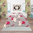 thumbnail image 2 of Designart 'Traditional Japanese Geisha' Oriental Duvet Cover Set, 2 of 4