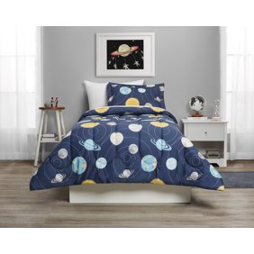 Mainstays Kids Pixelated Video Game Reversible Comforter Set