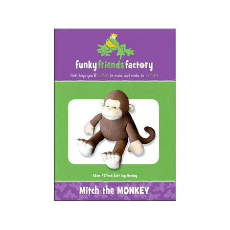 Funky Monkey Flannel - Funky Friends Factory Mitch the Monkey Ptrn