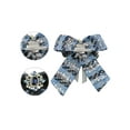 thumbnail image 3 of INSPIRE CHIC Women's Pre-Tied Neck Tie Ribbon Plaid Bowknot Brooch Pin with Rhinestone for Party, 3 of 5