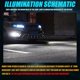 thumbnail image 4 of 2 uds coche H11 H8 H9 Cob 60w 6000k bombillas Led para faros delanteros reemplazar Afortunado Sencillez, 4 of 5