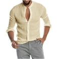 thumbnail image 2 of Handshe Men's High - Neck Thickened Long - Sleeve T - Shirt - Solid Color Bottoming Top, 2 of 6