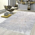 thumbnail image 2 of Pasargad Home Starburst Collection Power-Loomed White/Grey Area Rug- 10' x 14', For Indoor Space and all Age of Group, 2 of 6
