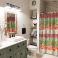 thumbnail image 6 of Boho Floral Shower Curtain Watercolor Floral Plant Shower Curtains Set for Bathroom Unique Trendy Beautiful Colorful Shower Curtain Bathtub Accessories Bath Decoration Multi Color 72"×72", 6 of 6
