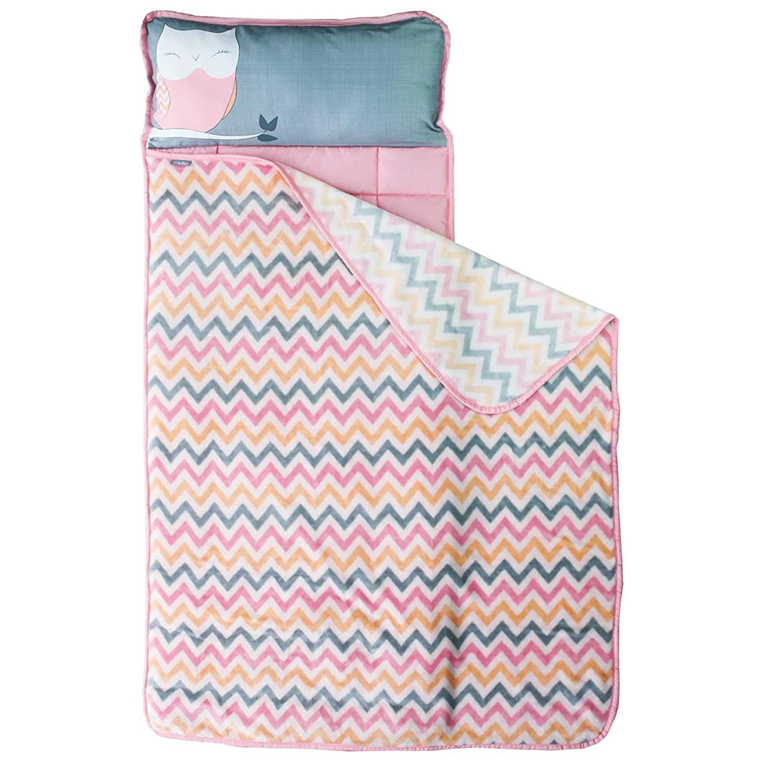 Baby Toddler Nap Mat Set W Pillow & Fleece Blanket Great for Daycare Preschool 
