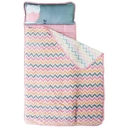 Toddler Nap Mat Sleeping Bag Owl Pink & Pillow Soft Fleece Blanket Homezy