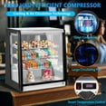 thumbnail image 3 of Aoile Commercial Countertop Refrigerator Display Case 6.9 Cu. Ft with Interior LED Lighting & Rear Sliding Door, 3 of 8