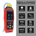 thumbnail image 4 of 2X Thermocouple Thermometer 4 Channels Data Logger Thermometer K Type Temperature Logger with Alarm and Data Logging, 4 of 8