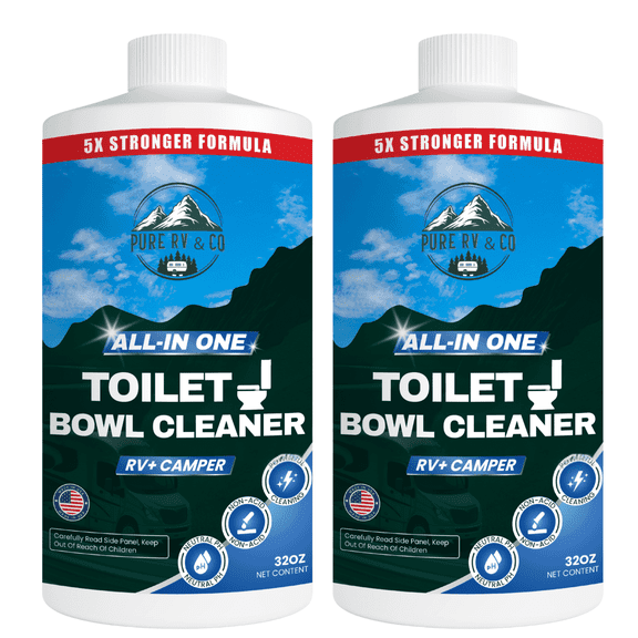Pure RV Toilet Cleaner with Squirt Top, Septic Safe, 32oz (2 Pack)