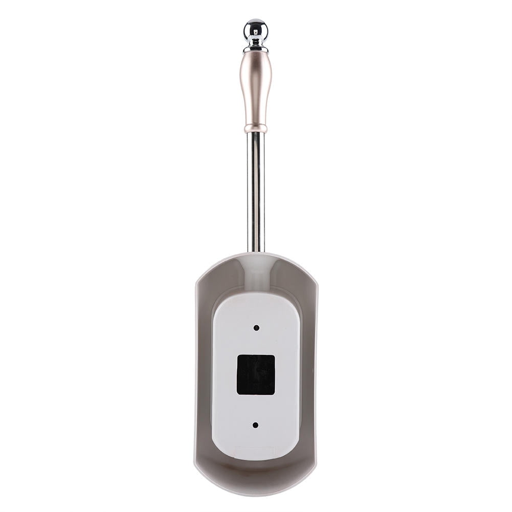 BIMZUC Stainless Steel Handle Toilet Brush & Holder Set – Rose Gold, Thick Plastic Bristles, Detachable Head, Non‑Slip Grip