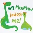 thumbnail image 2 of CafePress - My Meemaw Loves Me Dinosaur Infant Bodysuit - Baby Light Bodysuit, Size Newborn - 24 Months, 2 of 4