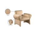 thumbnail image 2 of Meridian Furniture Fleurette Camel Velvet Accent Chair, 2 of 8