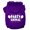 Purple, variant on Pet Dog Cat Hoodie Screen Printed, "Party Animal"