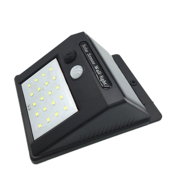 Luz solar LED Jardín Patio Iluminación impermeable al aire libre Montaje en pared Lámpara con sensor infrarrojo Inevent JJ25121-04
