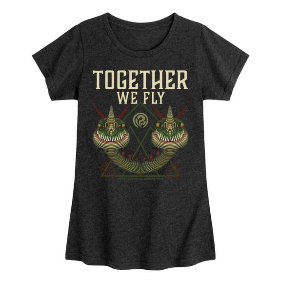How to Train Your Dragon - Together We Fly - Toddler & Youth Girls Short Sleeve Graphic T-Shirt