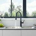 thumbnail image 2 of Oribe Single-Handle Kitchen Faucet with Pull Down Sprayer in Matte Black, 2 of 16