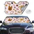 thumbnail image 3 of Lsque Cute Dog Car Windshield Sun Shade | Accordion Folding Style Auto Shade for Car Truck SUV Van | Blocks UV Rays Sun Visor Protector | Medium, 3 of 7