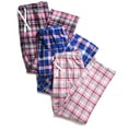 thumbnail image 2 of Active Club 3 Pack Cotton-Blend Flannel Pajama Pants for Women, Flannel Plaid PJ Pants for Women for Sleep and Lounge, Womens PJ Bottoms (Fl10/Fl02/Fl03, Medium), 2 of 5