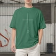 thumbnail image 2 of SLdy Jesus Shirts for Men Oversized Tshirts for Men God Faith Religious Tshirt, Green S, 2 of 7