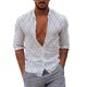 thumbnail image 1 of Camisas Y Playeras Hombres Casual Manga larga Primavera Verano Turndown Neck 3D Impreso Camisas Moda Top Blusa Camisas (C, XL), 1 of 5