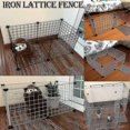 thumbnail image 2 of 6 piezas; negro sin puerta Parque infantil plegable para mascotas Valla de hierro Perrera para cachorros Casa Ejercicio Entrenamiento Cachorro Gatito Suministros para perros espaciales Conejos Jaula, 2 of 4