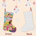 thumbnail image 3 of Strawberry Shortcakes Tema: Calcetines de Navidad, fino lino blanco para colgar en escaleras y chimenea, decoración navideña para el hogar, regalo de Navidad. 54cm × 38cm, 3 of 5