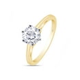 thumbnail image 3 of AFFY 1 Carat 6.5MM Moissanite Diamond Solitaire Engagement Ring for Women 14K Yellow Gold over Silver-4.5, 3 of 6