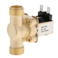 thumbnail image 2 of S SERENABLE 1/2 Inch Electric Solenoid Valve DC12/24/220V Solar Coil Valve for Water DC12V DC12V Inlet, 2 of 9