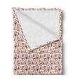thumbnail image 2 of Coffee Art Soft Flannel Fleece Throw Blanket, Different Cups Hot and Iced Beverage with Beans Vintage, Cozy Plush for Indoor and Outdoor Use, 70" x 90", Burgundy Paprika, by Ambesonne, 2 of 5