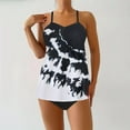 thumbnail image 1 of Womens High Neck Tankini Top Bathing Suit Tops Floral Tummy Control Tank Tops Swimsuits, 1 of 5