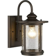 RADIANCE Goods Transitional 1 Light Rubbed Bronze Outdoor Wall Sconce 16" Height