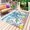 White, variant on Ocean Animals Outdoor Rug for Patio/Deck/Porch, Non-Slip Large Area Rug 3 x 5 Ft, Coastal Octopus Jellyfish Seaweed Coral Green Indoor Outdoor Rugs Washable Area Rugs, Camping Rug Carpet Runner