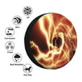 thumbnail image 4 of Lsque orange lightning Pattern Tire Covers - Tough Tire Wheel Protector for Truck, SUV, Trailer, Camper, RV-17 inch, 4 of 6
