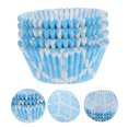 thumbnail image 4 of FUTUREORYY 100Pack Paper Baking Cups Blue Flower Heat Resistant for Muffins and Cupcakes, 4 of 8