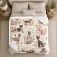 thumbnail image 5 of Hairless Sphynx Cats Gold Laurel Crescent Moon Art, Festive Pet Portrait Pattern, Warm Flannel Blanket for Living Room and Bedroom, Cat Lovers Christmas Gift, Pet Lover Home Decor, 5 of 9
